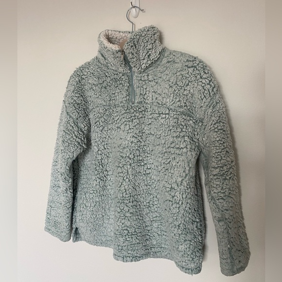 Peach Love California Sherpa Half-Zip Jacket - Picture 1 of 5